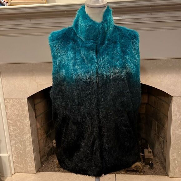 Cejon ombré faux fur vest - Picture 1 of 7
